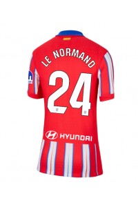 Fotbalové Dres Atletico Madrid Robin Le Normand #24 Dámské Domácí Oblečení 2024-25 Krátký Rukáv